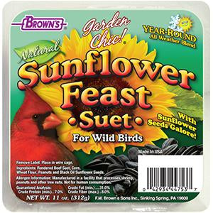 F.M. Brown's Garden Chic! Sunflower Feast Suet 8-11oz