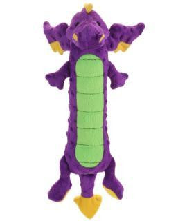 GoDog Skinny Dragon Purple W-Chew Guard Large