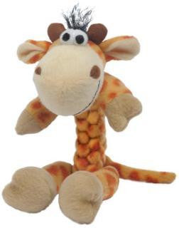 Knight Pet Runtzees Braid Plush Giraffe Small Amber Dog Toy