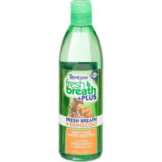 Tropiclean Fresh Breath Water Additive Skin & Coat 33.8 oz.