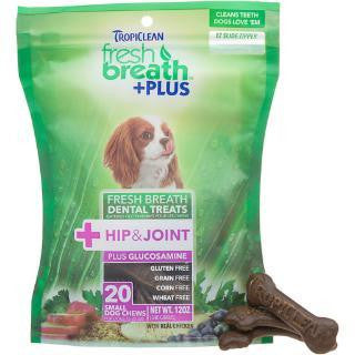 Tropiclean Fresh Breath Plus Treats - Hip & Joint (Small) 12oz