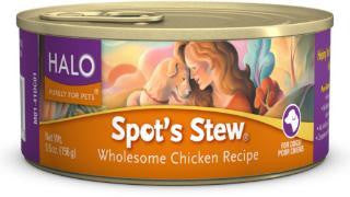 Halo Spot's Stew For Dogs, Wholesome Chicken, 12-5.5 oz.