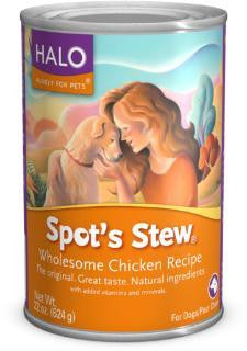 Halo Spot's Stew For Dogs Wholesome Chicken 12-13.2 oz.