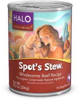 Halo Spot's Stew For Dogs Wholesome Beef 12-13.2 oz.