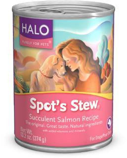 Halo Spot's Stew For Dogs Succulent Salmon 12-13.2 oz.