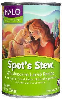 Halo Spot's Stew For Dogs Wholesome Lamb 6-22 oz.