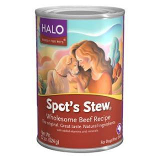 Halo Spot's Stew For Dogs Wholesome Beef 6-22 oz. Pack