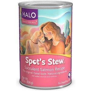 Halo Spot's Stew For Dogs Succulent Salmon 6-22 oz.