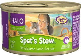 Halo Spot's Stew For Cats Wholesome Lamb 12-3 oz.