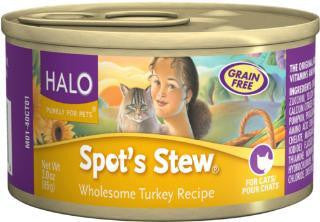 Halo Spot's Stew For Cat Wholesome Turkey 12-3 oz.