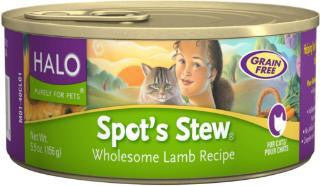 Halo Spot's Stew For Cats Wholesome Lamb 12-5.5 oz.