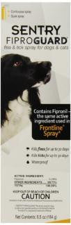 Sentry Fiproguard Flea & Tick Spray For Dogs 6.5oz