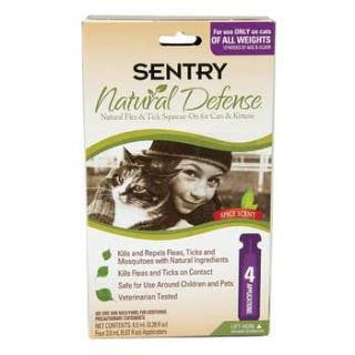 Sergeant's Sentry Natural Defense Flea + Tick Squeeze-on - 4 Count