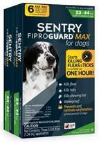 Sergeant's Fiproguard Max Dog 23-44 Green 2-3Pk