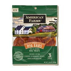 American Farms Smoked Pig Ear 38.4Z Bagged