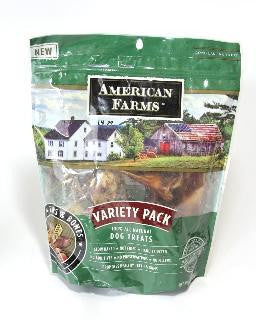 American Farms Variety Pack Ears and Bones 7PC