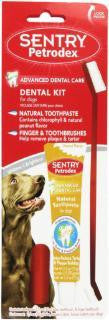 Sergeant's SENTRYe Petrodexe VS Natural Dental Care Kit Dog Peanut Toothpaste