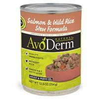 AvoDerm Natural Salmon & Wild Rice Stew - Dog 12-12.5 oz.