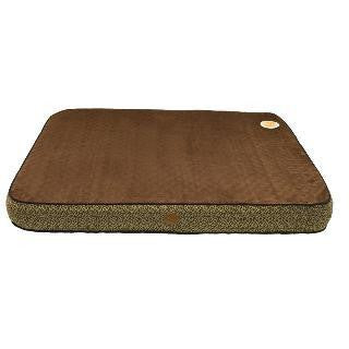 K&H Orthopedic Bed Superior Small Mocha Paw Bone 20X30