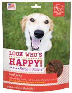 Look Who's Happy Fetch'n Fillets Beef Jerky 3.5oz