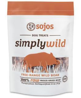 Sojo Simply Wild Boar Dog Treat 2.5z