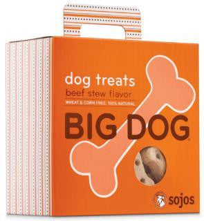 Sojourner Farms Big Dog Treats Beef Stew 12 oz. Box