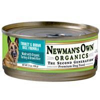 Newman's Own Dog Turkey & Brown Rice 24-5.5 oz.