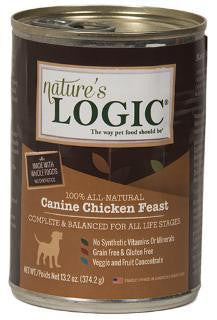 Nature's Logic Natural Chicken Canned Dinner Fare Canine Formula 12-13.2 oz.