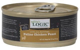 Nature's Logic Natural Chicken Canned Dinner Fare Feline Formula 12-5.5 oz.