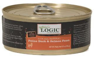 Nature's Logic Natural Duck & Salmon Canned Dinner Fare Feline Formula 12-5.5 oz.