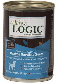 Nature's Logic Natural Sardine Canned Dinner Fare Canine Formula 12-13.2 oz.