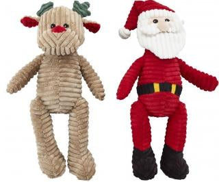 Ethical Holiday Corduroy Santa & Reindeer 12pc Rope