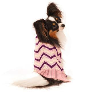 Ethical XSmall Pink Chevron Sweater