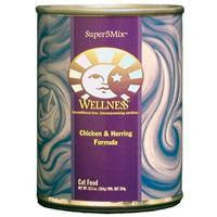 Wellness Canned Cat Super5Mix Chicken & Herring 12-12.5 oz Case