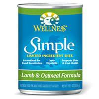 Wellness Simple Food Solutions Lamb & Oatmeal Formula Canned Dog 12-12.5oz