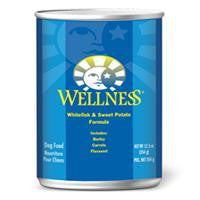 Wellness Canned Dog Fish &amp; Sweet Potato 12-12.5 oz Case