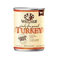 Wellness Canned Dog 95% Turkey 12-13.2 oz Case