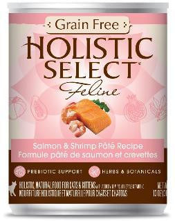 Holistic Select Grain Free Salmon-Shrimp Cat 12-13z Pate