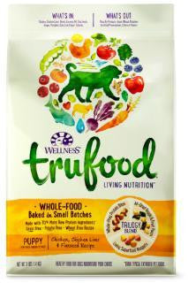 Wellness TruFood Baked Blends Puppy Chicken, Chicken Liver &amp; Flaxseed Recipe Dry Dog 18#