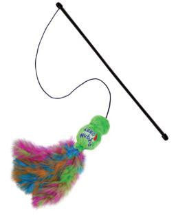 Kong Wubba Green Boa Teaser Cat Medium