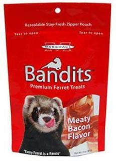 Marshall Pet Bandits Ferret Treats 3 oz. Meaty Bacon