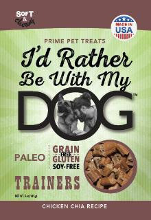 I'd Rather Be With My Dog Trainers - Chicken Chia 5Z