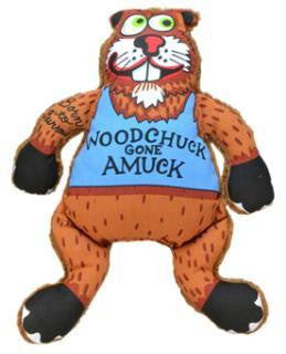 Petstages Madcap Woodchuck Gone Amuck Canvas & Plush Toy 11