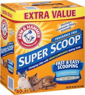 Arm &amp; Hammer Super Scoop Clumping Litter Unscented 40 lb.