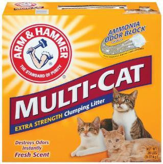 Arm & Hammer Multicat Strength Clumping Litter 2-20 lb.