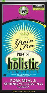 Precise Holistic Complete Feline Grain Free Pork-Spring Yellow Peas 12lb