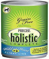 Canine Precise Holistic Complete Grain Free Turkey &amp; Duck Canned 13.2 oz.