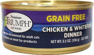 Triumph Grain Free Chicken & Whitefish Canned Cat Food 24-5.5Z (Drop Ship Only)