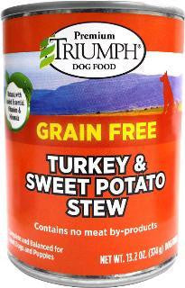 Triumph Grain Free Turkey & Sweet Potato Canned Dog Food 12-13.2Z (Drop Ship Only)