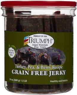 Triumph Grain Free Turkey-Pea-Berry Jerky 6-24Oz